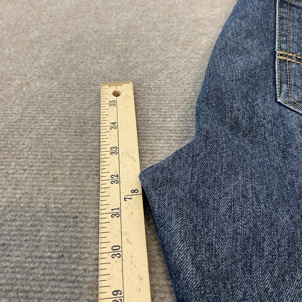 Vintage Genes Jeans Mens 34 Fits 35x32 Blue Lived In Denim Slim Fit Preppy - Picture 10 of 12